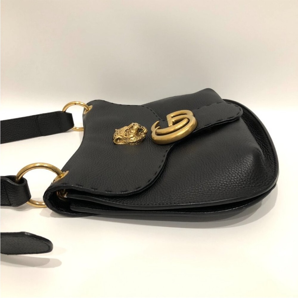 Gucci Pebble Leather Animalier Shoulder Bag w/dustbag EUC - Picture 5 of 13